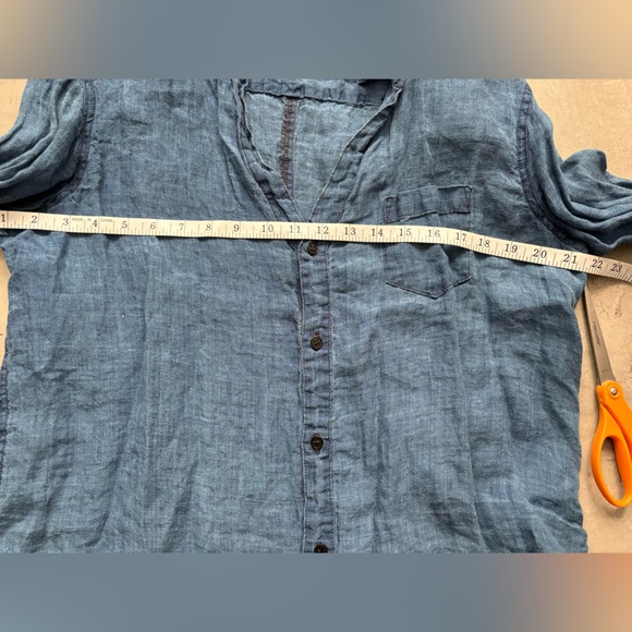 NWT CP Shades Sloane In Bleached Indigo Linen - Picture 16 of 16